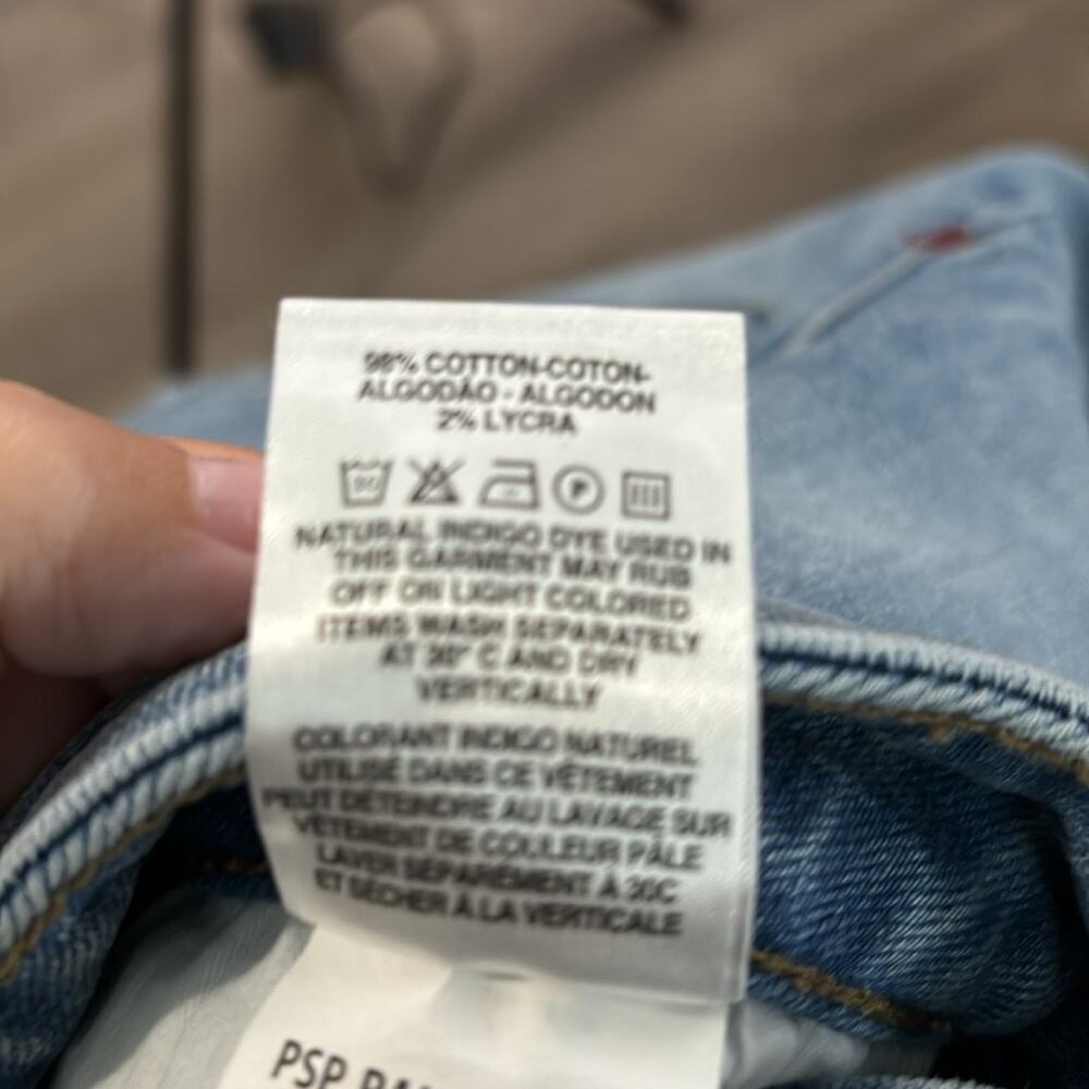 Warp + Weft Palm Sprint Bootcut High Rise Light Wash Jeans 27x26 - Picture 7 of 8